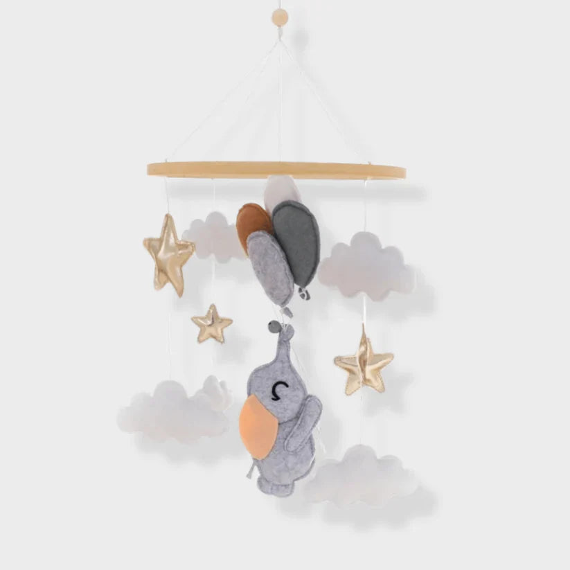 Mobiel voor Kinderen van Hout – Natuurlijke Mobiel voor Wiegen voor een Ontspannende Slaap en Decoratie van de Kinderkamer