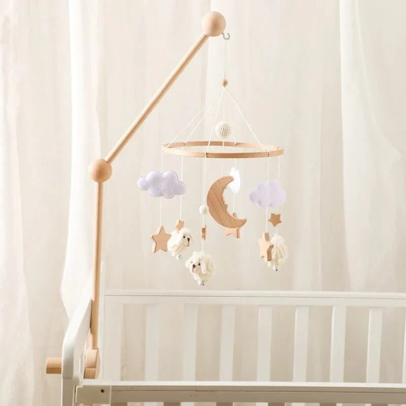 Mobiel voor Kinderen van Hout – Natuurlijke Mobiel voor Wiegen voor een Ontspannende Slaap en Decoratie van de Kinderkamer