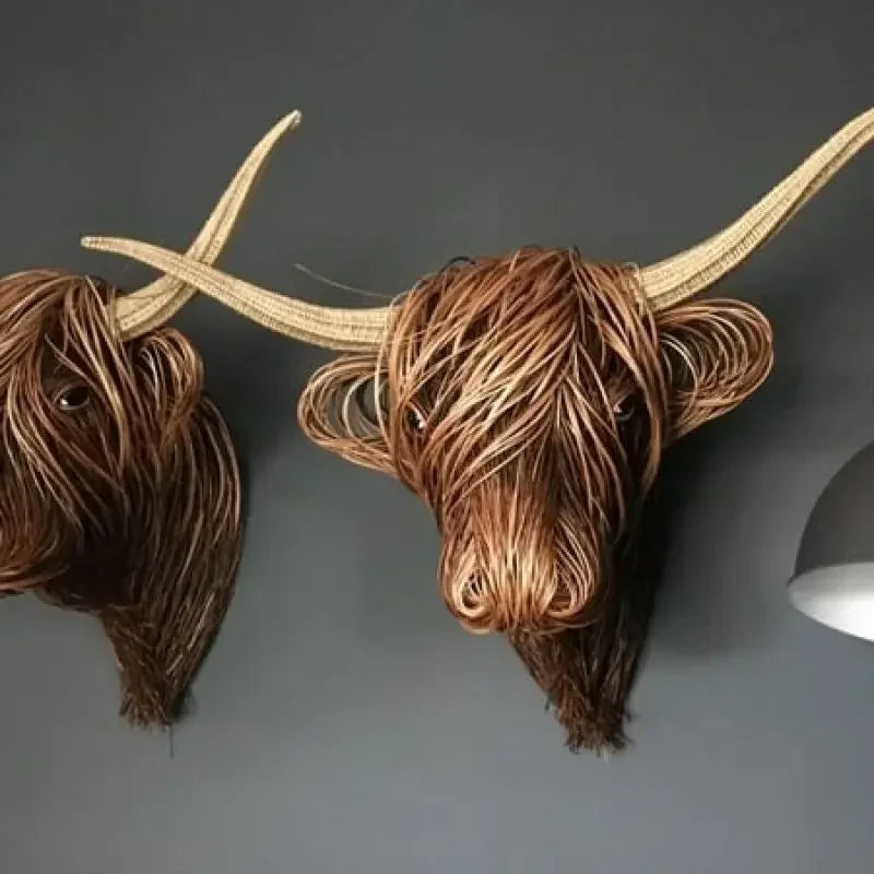 Nature'sCow - Handgemaakte koe wanddecoratie voor natuur geïnspireerde ruimtes