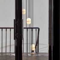 Strata Albast Hanglamp Capsule-Vorm