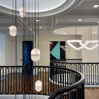 Strata Albast Hanglamp Capsule-Vorm