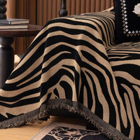 Zentara Chenille Zebra Geometrische Sofa Cover