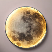 Decoratieve LED wandlamp in de vorm van een maan