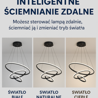 LED hanglamp ontwerp – moderne vorm van 3D-ringen