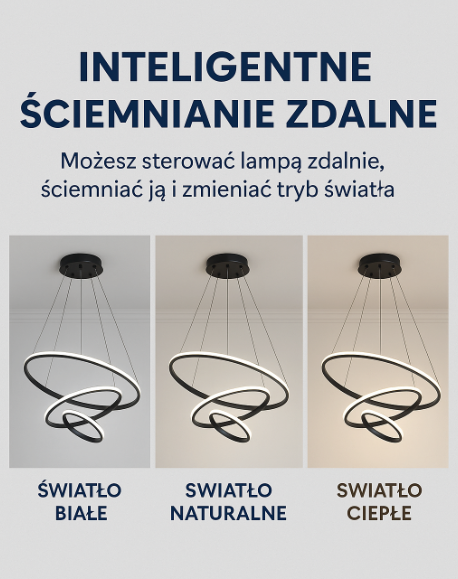 LED hanglamp ontwerp – moderne vorm van 3D-ringen