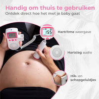 Monitor Fetal Heart Rate Doppler voor Zwangere Vrouwen Technologie Ultrasone met LCD-scherm