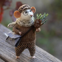 WhiskerWool™ – Handgemaakte, naaldvilt muis