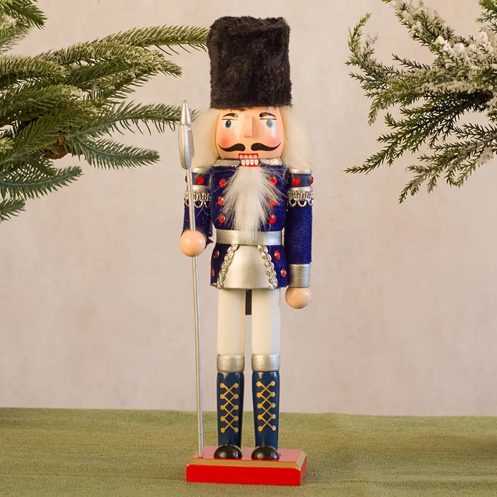 NutcrackerJoy - Houten Notenkraker Soldaat Figuur voor Tijdloze Kerstsfeer