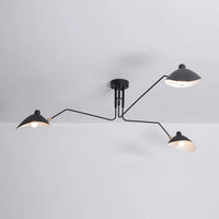 Zwarte plafondlamp met draaibare armen – modern design