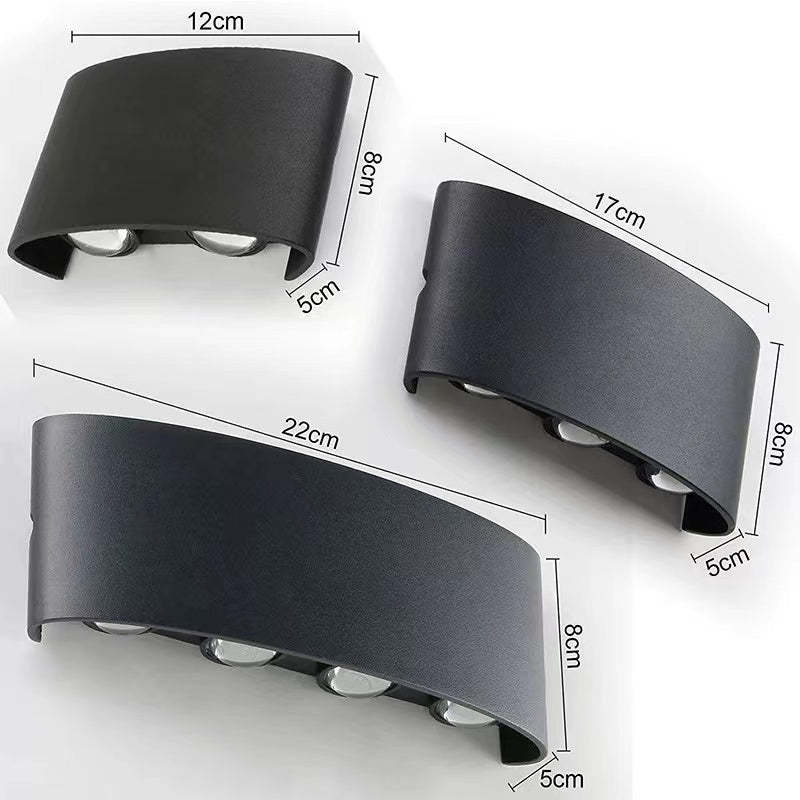 Tronix Moderne Rechthoekige Wandlamp Zwart/Wit. Gang