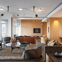 Zwarte plafondlamp met draaibare armen – modern design