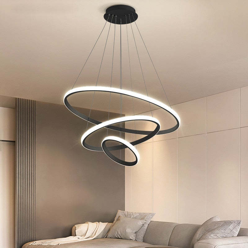 Zin Moderne Ring Hanglamp, 2/3/4 Ringen