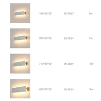 Arisha LED Metalen Binnen Wandlamp Rotatable, Wit