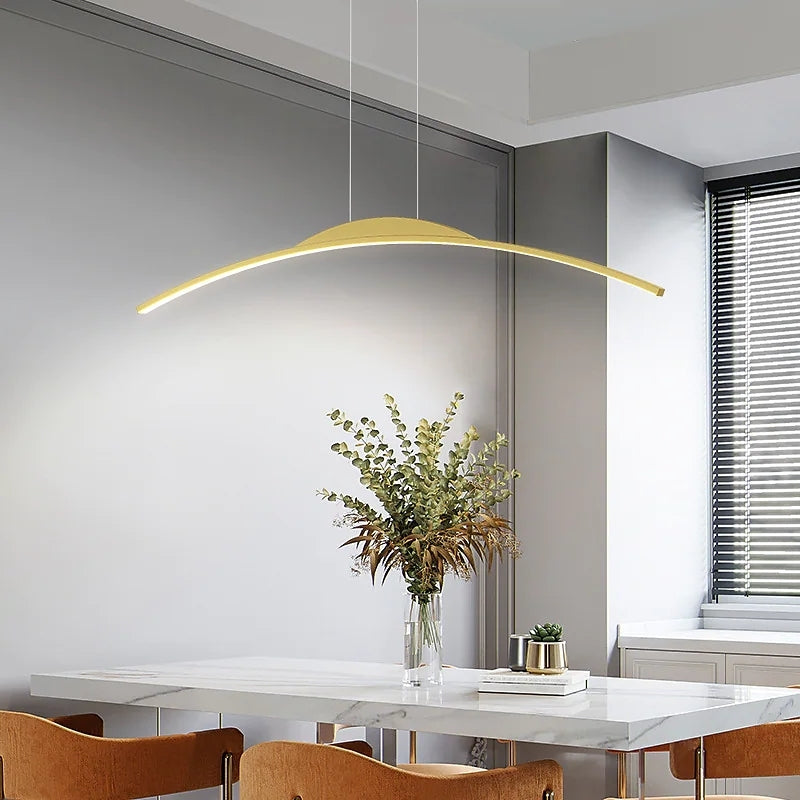 Floa Minimalistische Lineaire Metalen Afstandsbediening Hanglamp