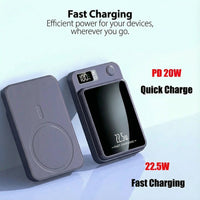 Draadloze Powerbank – 30000 mAh, 22.5W Snelladen & Magnetisch Ontwerp