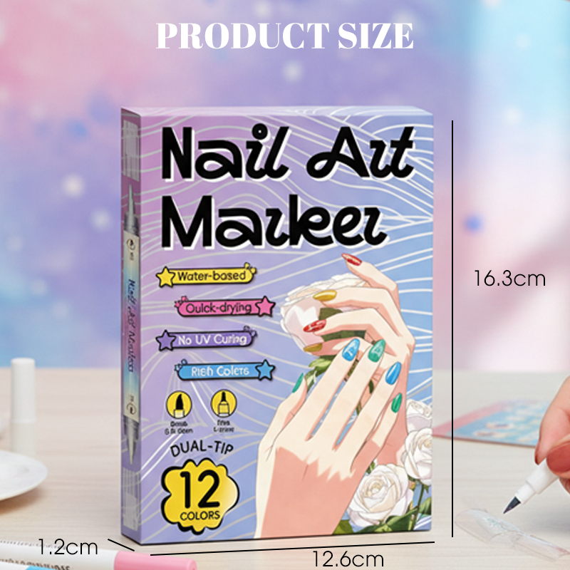 NailArt Glow™ | Dubbelzijdige Nail-Art Marker