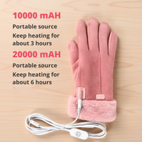 Verwarmde Handschoenen voor Vrouwen VK – Dames Thermische Waterdichte Winterhandschoenen met Touchscreen & USB Oplaadbaar Warm Ontwerp