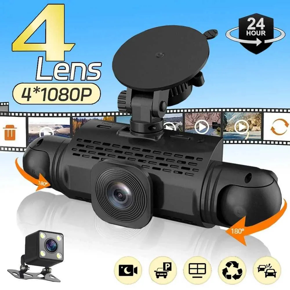 Skanto | 360° Auto Dashcam | DashGard Pro CX360 | Full HD Rijrecorder met Nachtzicht & Parkeerbewaking