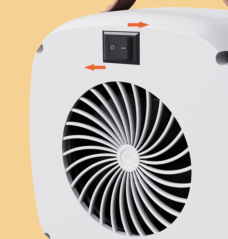 Stille, energiezuinige ventilatorkachel