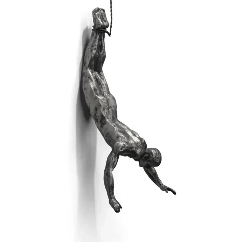 Decoratieve Klimfiguren Wand Sculptuur Set voor Moderne Wanddecoratie