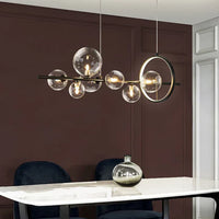 Zafiora – Lineaire LED Kroonluchter Met Glazen Bollen