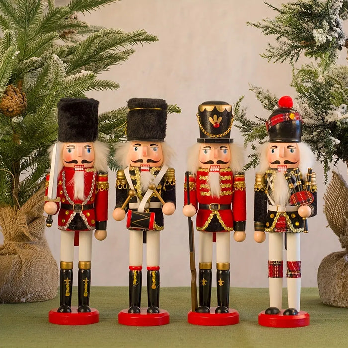 NutcrackerJoy - Houten Notenkraker Soldaat Figuur voor Tijdloze Kerstsfeer