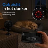AutoVision | Draadloze Hondencamera met Nachtzicht voor Smartphone