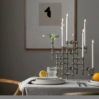 CandleSphere - Elegante Moleculaire Kaarsenhouder Modern Design