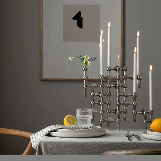 CandleSphere - Elegante Moleculaire Kaarsenhouder Modern Design