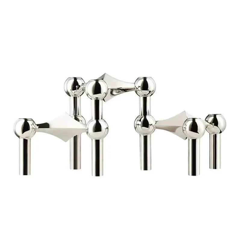 Abstracte Stijl Moleculaire Structuur Kaarsenhouder