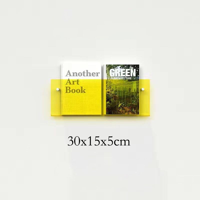 Acryl Wandmontierter 'Schwebender' Zeitschriftenhouder