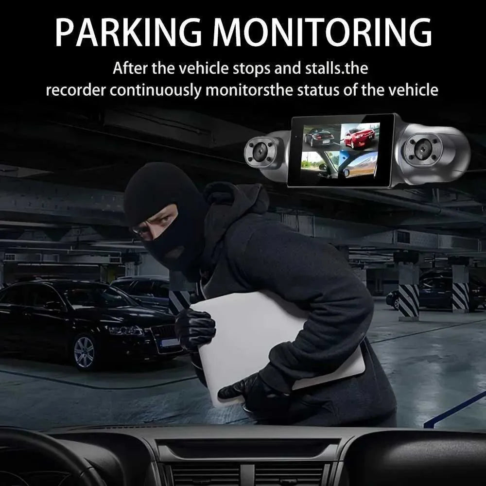 Skanto | 360° Auto Dashcam | DashGard Pro CX360 | Full HD Rijrecorder met Nachtzicht & Parkeerbewaking