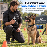 Professionele Trainingshalsband voor Hondenschool & Trainer – 2-in-1 met Bereik tot 300 m