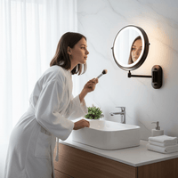 MAGNIFILUX – LED Vergrotende Spiegel met Instelbare Verlichting en Oplaadbare Accu