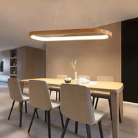 Veon Hedendaagse Ovale Houten Hanglamp