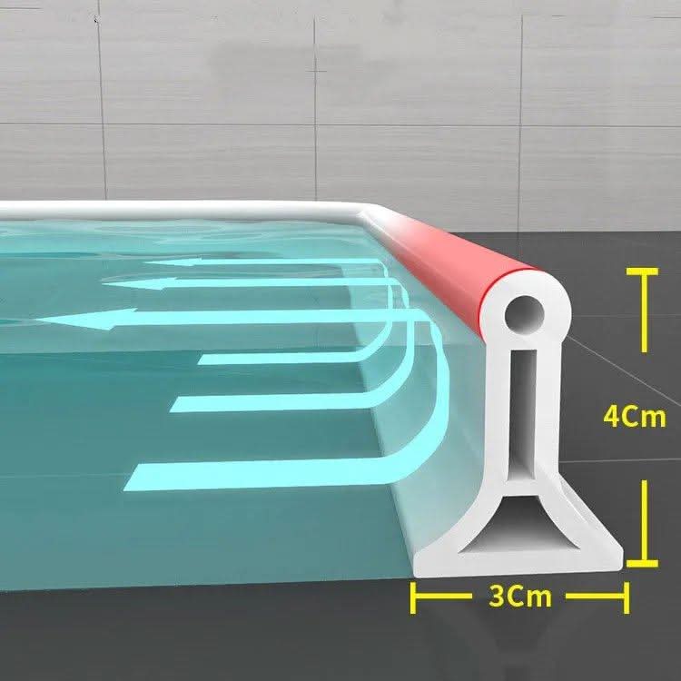 Flexibele waterretentiebarrière voor douche – Eenvoudige installatie