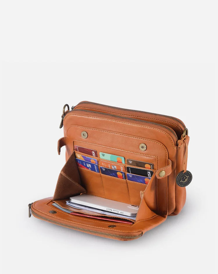 AgentBag - Leren crossbody schoudertassen
