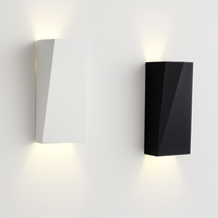 Design LED wandlamp (zwart of wit)