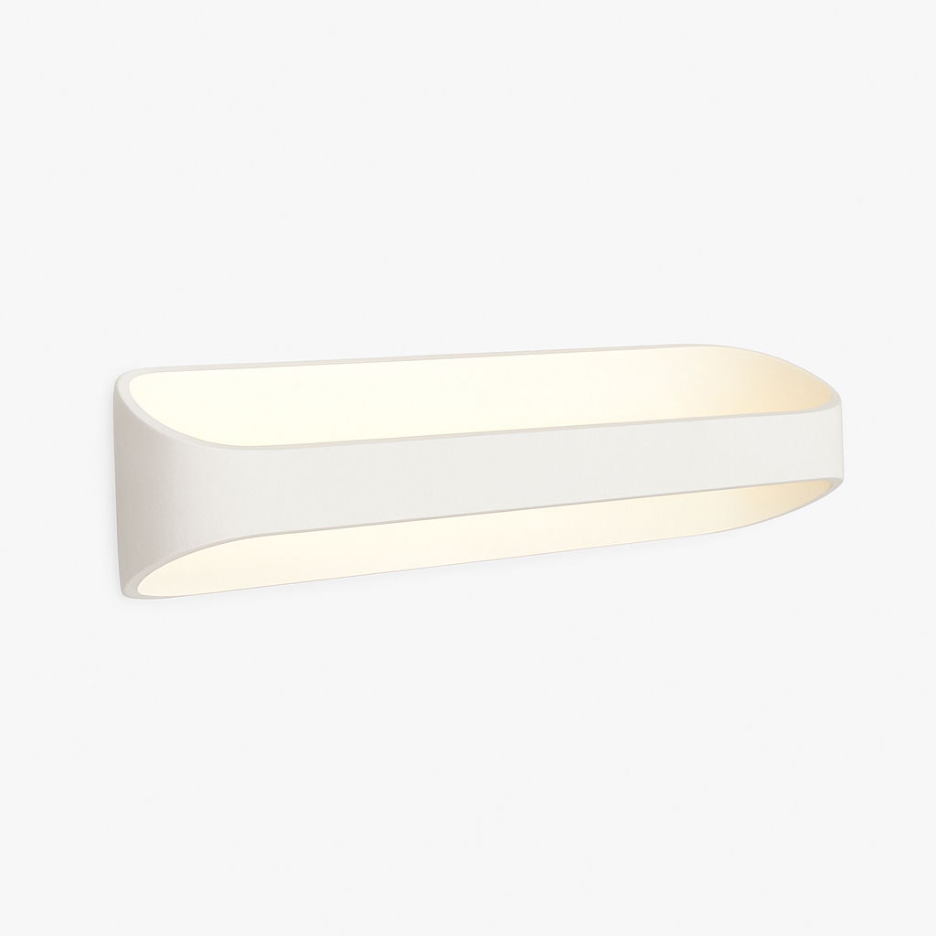 Witte aluminium LED wandlamp met applicatieontwerp