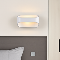 Witte aluminium LED wandlamp met applicatieontwerp