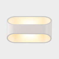 Witte aluminium LED wandlamp met applicatieontwerp