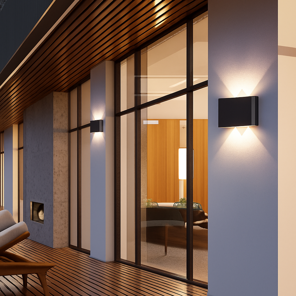 LED Buitenwandlamp Porch (zwart of wit)