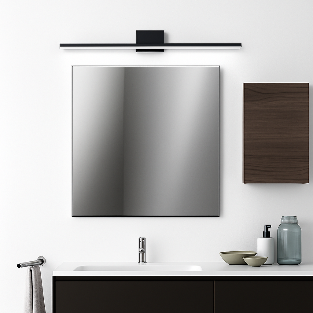 Rechthoekige LED spiegelkast voor de badkamer