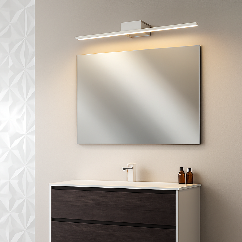 Rechthoekige LED spiegelkast voor de badkamer
