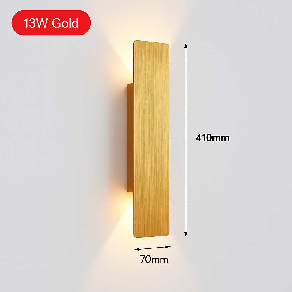 Wandlamp aluminium huis gang