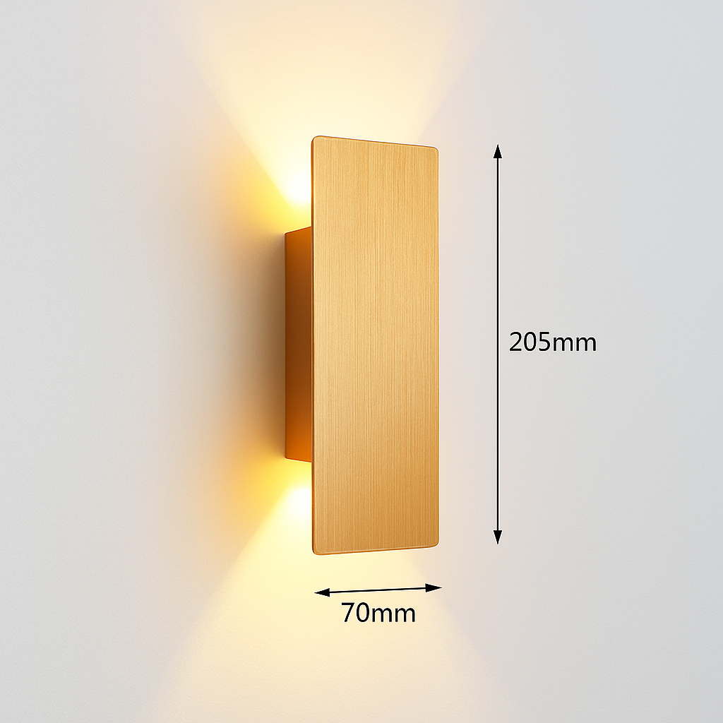 Wandlamp aluminium huis gang