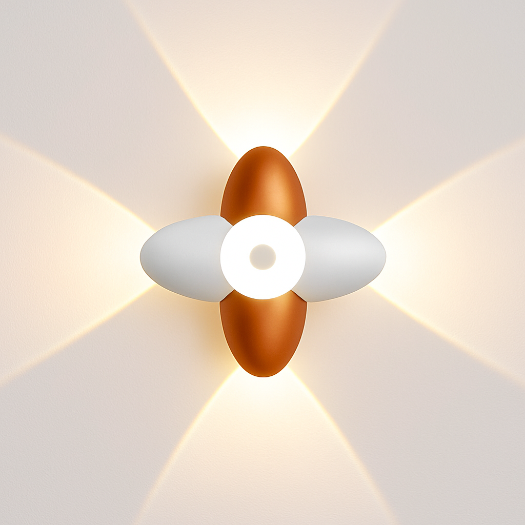 Moderne LED wandlamp voor binnen