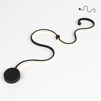 Design wandlamp met LED in art deco stijl