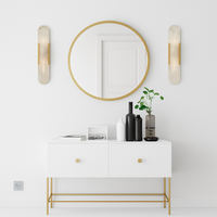 Design LED wandlamp in afgerond marmer stijl Shining