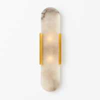 Design LED wandlamp in afgerond marmer stijl Shining
